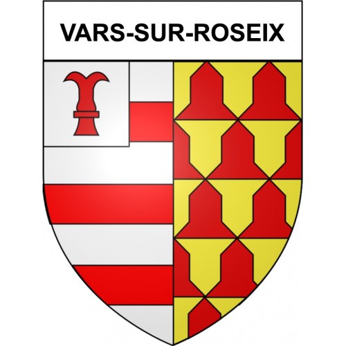 Vars-sur-Roseix 19 ville Stickers blason autocollant adhésif