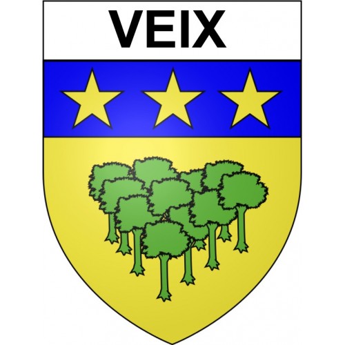 Veix 19 ville Stickers blason autocollant adhésif