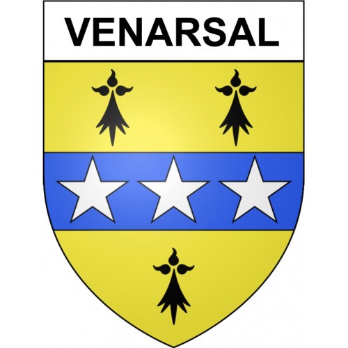 Venarsal 19 ville Stickers blason autocollant adhésif