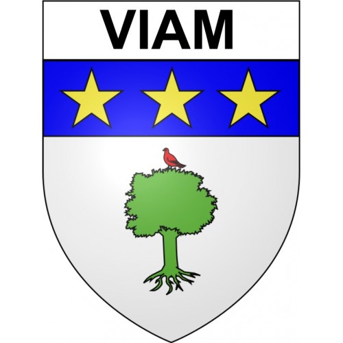 Viam 19 ville Stickers blason autocollant adhésif