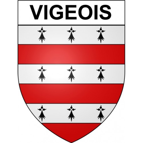 Vigeois 19 ville Stickers blason autocollant adhésif