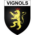 Vignols 19 ville Stickers blason autocollant adhésif