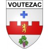 Voutezac 19 ville Stickers blason autocollant adhésif