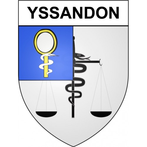 Yssandon 19 ville Stickers blason autocollant adhésif