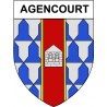 Agencourt 21 ville Stickers blason autocollant adhésif