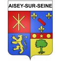 Aisey-sur-Seine 21 ville Stickers blason autocollant adhésif