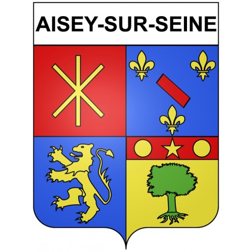 Aisey-sur-Seine 21 ville Stickers blason autocollant adhésif