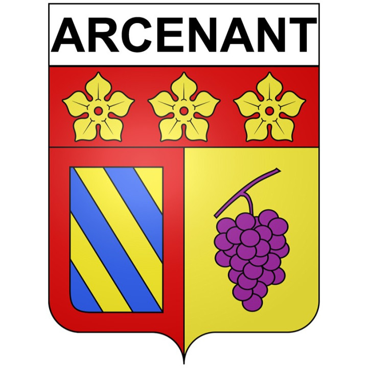 Arcenant 21 ville Stickers blason autocollant adhésif