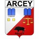 Arcey 21 ville Stickers blason autocollant adhésif