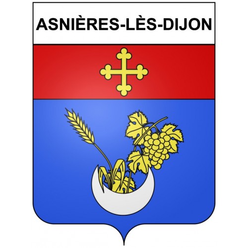 Asnières-lès-Dijon 21 ville Stickers blason autocollant adhésif