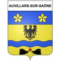 Auvillars-sur-Saône 21 ville Stickers blason autocollant adhésif