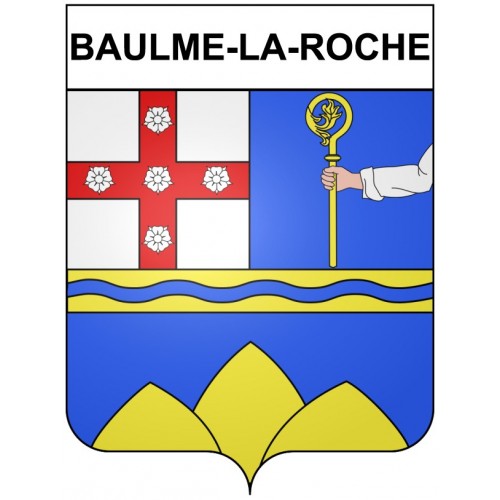 Baulme-la-Roche 21 ville Stickers blason autocollant adhésif