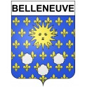 Belleneuve 21 ville Stickers blason autocollant adhésif