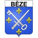 Bèze 21 ville Stickers blason autocollant adhésif
