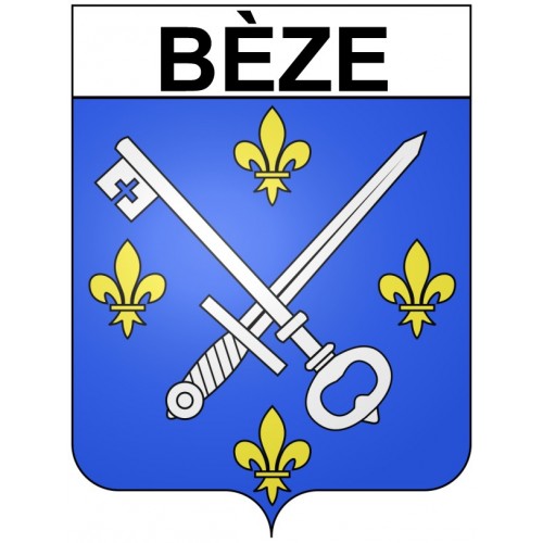 Bèze 21 ville Stickers blason autocollant adhésif