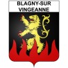 Blagny-sur-Vingeanne 21 ville Stickers blason autocollant adhésif