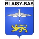 Blaisy-Bas 21 ville Stickers blason autocollant adhésif