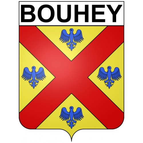 Bouhey 21 ville Stickers blason autocollant adhésif