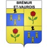 Brémur-et-Vaurois 21 ville Stickers blason autocollant adhésif
