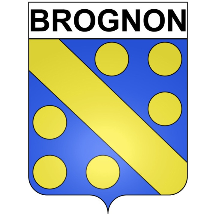 Brognon 21 ville Stickers blason autocollant adhésif