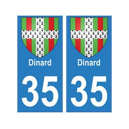 35 Dinard blason autocollant plaque stickers ville