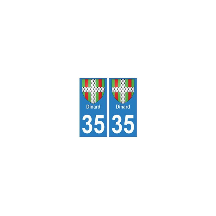 35 Dinard blason autocollant plaque stickers ville