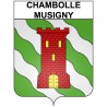 Chambolle-Musigny 21 ville Stickers blason autocollant adhésif