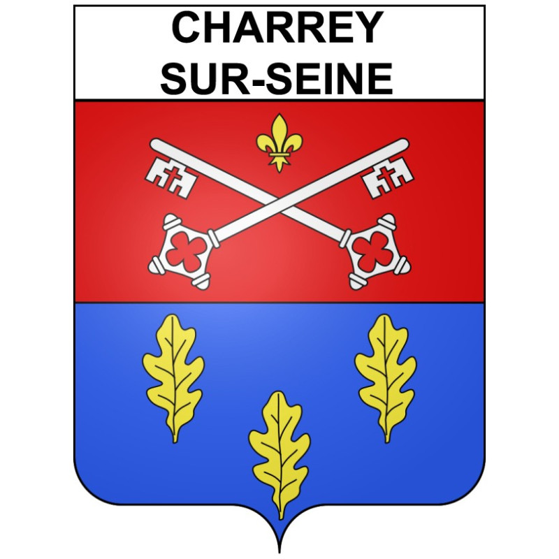 Charrey-sur-Seine 21 ville Stickers blason autocollant adhésif