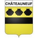 Pegatinas escudo de armas de Châteauneuf adhesivo de la etiqueta engomada