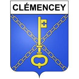 Clémencey 21 ville Stickers blason autocollant adhésif