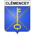 Clémencey 21 ville Stickers blason autocollant adhésif