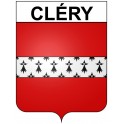 Cléry 21 ville Stickers blason autocollant adhésif