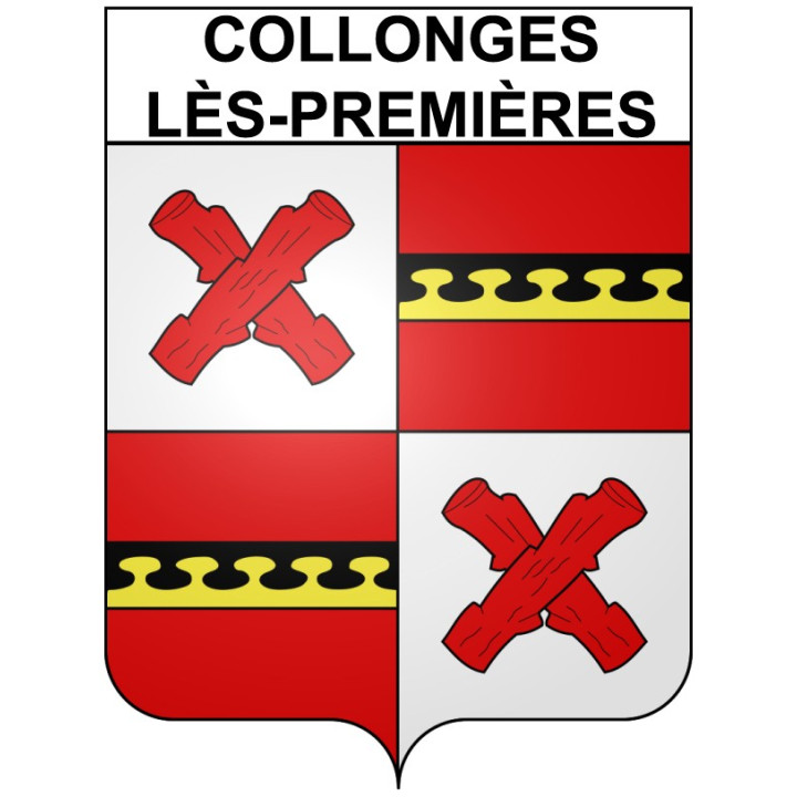 Collonges-lès-Premières 21 ville Stickers blason autocollant adhésif