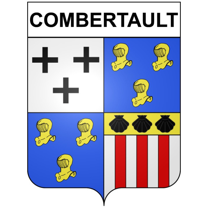 Combertault 21 ville Stickers blason autocollant adhésif