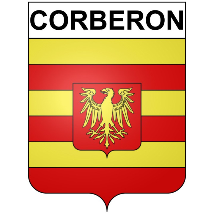 Corberon 21 ville Stickers blason autocollant adhésif