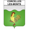 Corcelles-les-Monts 21 ville Stickers blason autocollant adhésif