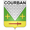 Courban 21 ville Stickers blason autocollant adhésif