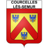 Courcelles-lès-Semur 21 ville Stickers blason autocollant adhésif