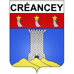 Créancey 21 ville Stickers blason autocollant adhésif