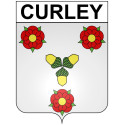 Curley 21 ville Stickers blason autocollant adhésif