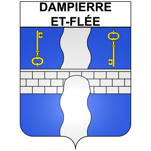 Dampierre-et-Flée 21 ville Stickers blason autocollant adhésif