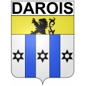 Darois 21 ville Stickers blason autocollant adhésif
