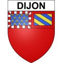 Dijon Sticker wappen, gelsenkirchen, augsburg, klebender aufkleber