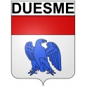 Duesme 21 ville Stickers blason autocollant adhésif