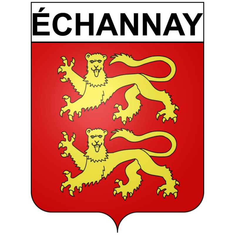 échannay 21 ville Stickers blason autocollant adhésif