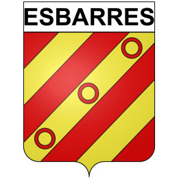 Esbarres 21 ville Stickers blason autocollant adhésif