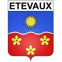 Etevaux 21 ville Stickers blason autocollant adhésif