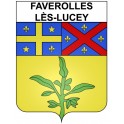 Faverolles-lès-Lucey 21 ville Stickers blason autocollant adhésif