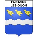 Fontaine-lès-Dijon 21 ville Stickers blason autocollant adhésif