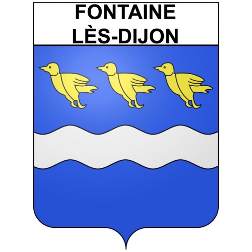 Fontaine-lès-Dijon 21 ville Stickers blason autocollant adhésif